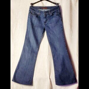 The Limited Denim Jeans Women's Size 6L (6 Long) Blue Flare  Dark Wash